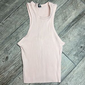 BDG Ribbed Tank, light pink - L